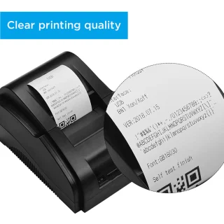 Kvito spausdintuvas 58 mm, USB terminis kvitų spausdintuvas, POS bilietų spausdintuvas, kvitų printeris, čekio spausdintuvas, termospasdis, POS kvitų printeris 4