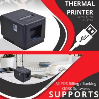 Kvito spausdintuvas 80 mm, USB terminis kvitų spausdintuvas, POS bilietų spausdintuvas, čekio spausdintuvas, termospraudintuvas kvitams, POS kvitų spausdintuvas 3