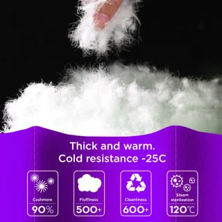Miegmaišis 2 žmonėms, dvigubas miegmaišis, violetinis, -5 °C, dvivietis miegmaišis, miegmaišis porai, dvigulis miegmaišis 5