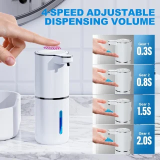 Automatinis muilo dozatorius 380 ml, infraraudonųjų spindulių sensoriaus muilo dozatorius, bekontaktis muilo dozatorius, sensorius muilo dozatorius 3