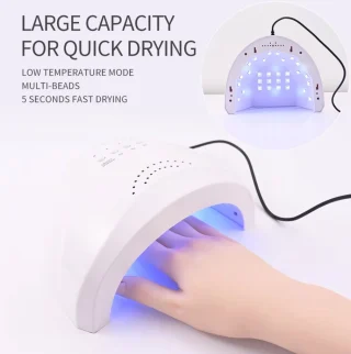 Nagų lempa 48W su laikmačiu, nagų džiovintuvo lempa, UV LED nagų lempa, gelio nagų lempa, nagų džiovintuvas, UV lempa nagams, LED lempa nagams 2