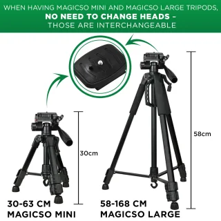 Mini fotoaparato trikojis 31–63 cm, reguliuojamas mini trikojis, mažas fotoaparato stovas 2