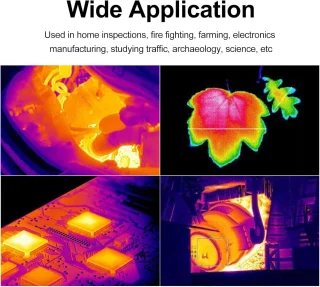 Rankinis terminų vaizdavimo fotoaparatas 256x192, -20–550 °C, terminis vaizdintuvas, rankinė termovizorinė kamera, termovizorius, šiluminė kamera, šiluminis vaizdo įrenginys 6