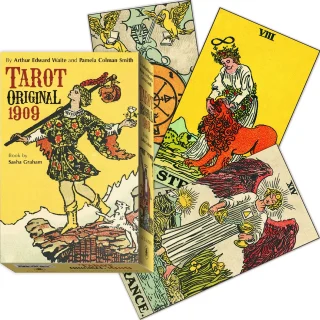 Klasikinis 78 kortų Taro kaladės rinkinys 1909 leidimas būrimui ir meditacijai, Taro kortos, Taro kortų kaladė, Taro rinkinys, būrimo Taro kortos, meditacinės Taro kortos