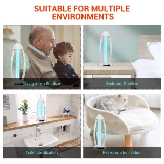 Antibakterinė ultravioletinė lempa 60W, UV germicidinė lempa, UVC sterilizavimo lempa, UV-C lempa, dezinfekcinė UV lempa 6