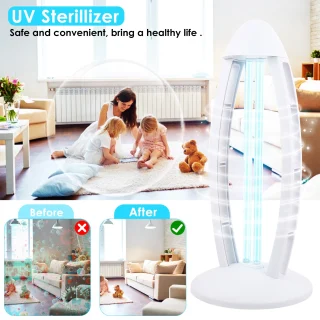 Antibakterinė ultravioletinė lempa 38W, UV germicidinė lempa, UVC sterilizavimo lempa, UV-C lempa, ultravioletinė dezinfekcinė lempa 3