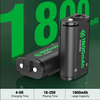 Xbox valdiklio įkroviklis su 2 baterijomis 1800 mAh, USB įkrovimo stotelė, įkrovimo dokas, valdiklio kroviklis, pultelio įkroviklis, pultelio įkrovimo stotelė 5