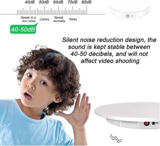 60 cm sunkioms apkrovoms skirta besisukanti stovelio platforma, 100 kg apkrova, tolygus tylus veikimas, reguliuojamas sukimosi greitis, besisukanti platforma, sukamoji platforma, pasukama platforma, besisukantis stovas, besisukantis pagrindas 4