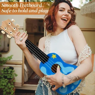PASIDARYK PATS akustinė ukulelė, PASIDARYK PATS ukulelės rinkinys, rankų darbo ukulelė, ukulelės surinkimo rinkinys 5