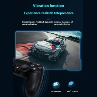 Belaidis žaidimų pultelis, skirtas PlayStation, su jutikliniu valdymu, belaidis valdiklis, „Bluetooth“, juodas, žaidimų valdiklis, žaidimų pultas, pultelis žaidimams, nuotolinis žaidimų valdymo pultelis 5