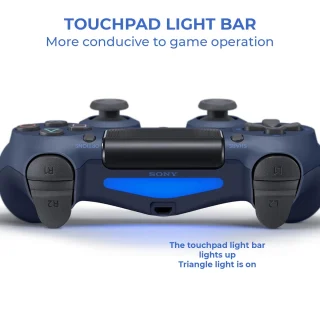 Belaidis žaidimų pultelis, skirtas „PlayStation“, su lietimui jautriu valdymu, belaidis valdiklis, „Bluetooth“, mėlynas, žaidimų valdiklis, žaidimų pultas, belaidis žaidimų valdiklis, „Bluetooth“ žaidimų pultelis 2
