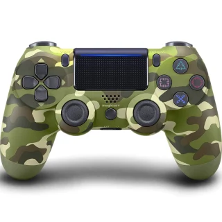 Belaidė žaidimų pultelio valdiklis, skirtas „PlayStation“, su jutikliniu valdymu, belaidis valdiklis, „Bluetooth“, kamufliažinis, žaidimų pultas, žaidimų valdiklis, pultelis žaidimams, valdymo pultelis