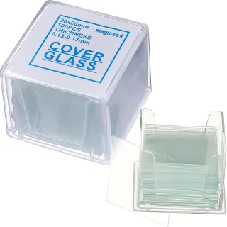 Mikroskopo dengiamieji stikleliai 20x20 mm, 100 vnt. rinkinys, laboratoriniam ir medicininiam naudojimui, mikroskopo dengiamasis stiklelis, dengiamasis stiklelis mikroskopui, mikroskopo stikleliai, dengimo stikleliai