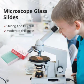 Šlifuotais kraštais objektiniai stikleliai mikroskopui, 50 vnt., 76,2x25,4 mm, stikliniai biologiniai objektiniai stikleliai, mikroskopo stikleliai, mikroskopiniai stikleliai 2