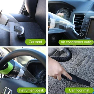 Nešiojamas belaidis automobilinis dulkių siurblys 120 W 4000 Pa siurbimo galia su HEPA filtru, rankinis automobilio dulkių siurblys, automobilių salono siurblys, mini dulkių siurblys automobiliui 3