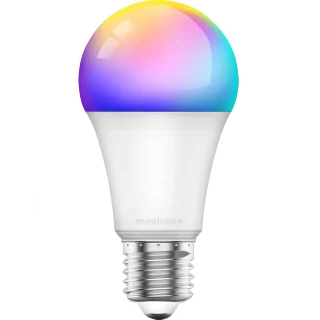Išmani RGB lemputė su „WiFi“ ir „Bluetooth“ E27 10W, išmanioji spalvota lemputė, RGB šviesos lemputė, E27 10W lemputė su „WiFi“ ir „Bluetooth“