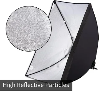 Softbox 235 cm, 4 lemputės, 45 W 5500K, softbox apšvietimo komplektas, šviesdėžė, šviesos dėžė, apšvietimo rinkinys su softbox 2