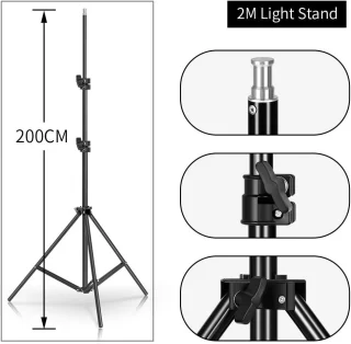 Softbox 235 cm, 4 lemputės, 45 W 5500K, softbox apšvietimo komplektas, šviesdėžė, šviesos dėžė, apšvietimo rinkinys su softbox 3