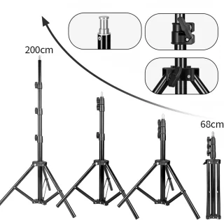 Softboksas 235 cm, 2 rinkiniai. Apšvietimo komplektas fotografijos studijai, šviesdėžė fotografijai, studijinis apšvietimo rinkinys 4