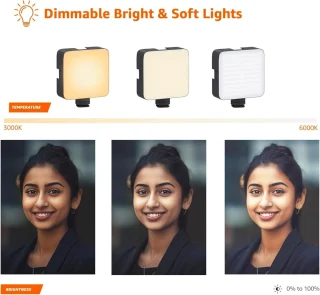 Nešiojama prisegama LED lempa telefono kamerai, prisegama LED švieselė telefonui, LED šviesa telefonui, LED apšvietimas telefono kamerai 2