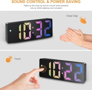 Skaitmeninis žadintuvas, LED žadintuvas, elektroninis žadintuvas, skaitmeninis laikrodis su žadintuvu, elektroninis laikrodis su žadintuvu, LED laikrodis su žadintuvu 5