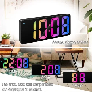 Skaitmeninis žadintuvas, LED žadintuvas, elektroninis žadintuvas, skaitmeninis laikrodis su žadintuvu, elektroninis laikrodis su žadintuvu, LED laikrodis su žadintuvu 4