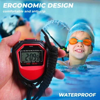 Sportinis chronometras, treniruočių laikmatis, skaitmeninis chronometras fitnesui, bėgimui, sporto salės laikmatis, laikmatis sportui, sporto chronometras 2