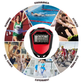 Sportinis chronometras, treniruočių laikmatis, skaitmeninis chronometras fitnesui, bėgimui, sporto salės laikmatis, laikmatis sportui, sporto chronometras 3