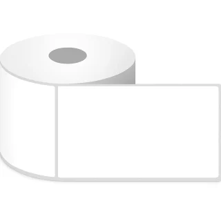 Termo etiketės 100x150 mm, 500 vnt. lipnių termo lipdukų, lipnios etiketės, termo popieriaus ritinys, baltas termo spausdintuvo popierius, termo lipnios etiketės, etiketės ritinyje