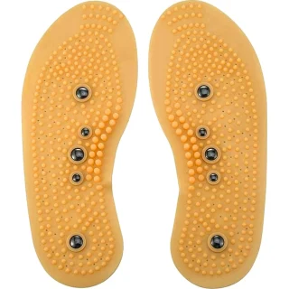 Magnetiniai vidpadžiai, masažiniai magnetiniai vidpadžiai, geltoni vidpadžiai su 5 magnetais, dydis 35–39, pėdų masažo vidpadžiai, magnetiniai pėdų vidpadžiai, masažiniai geltoni vidpadžiai