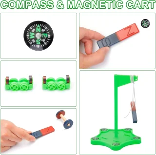 Magnetinis mokslo eksperimentų rinkinys, magnetų mokslo rinkinys, vaikų magnetų mokslo rinkinys, magnetinis eksperimentų komplektas, magnetų rinkinys vaikams 2