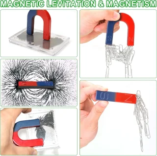 Magnetinis mokslo rinkinys, magnetinių bandymų rinkinys, magnetinis eksperimentų rinkinys, vaikų magnetinis mokslo rinkinys 2