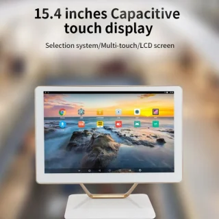 Savitarnos kioskas ir POS terminalas, savitarnos POS kioskas 15,4", savitarnos užsakymų terminalas 15,4", savitarnos mokėjimo terminalas 15,4" 4