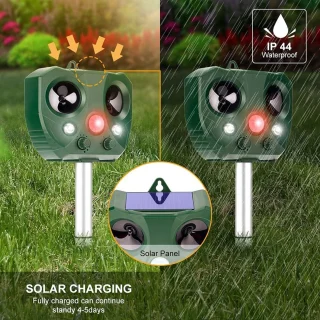 Saulės ultragarso gyvūnų baidiklis, lauko saulės kenkėjų baidiklis, saulės ultragarso gyvūnų atbaidymo prietaisas, saulės ultragarso kenkėjų atbaidymo prietaisas 3