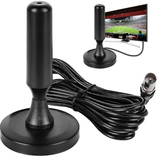 Vidaus antena, HDTV vidaus antena su jungtimi, kambarinė antena, televizoriaus vidaus antena