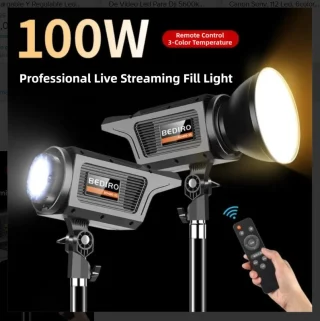 Fotostudijos šviesa su nuotolinio valdymo pultu, fotografavimo šviestuvas 100W, 100W šviesa fotografijai 2