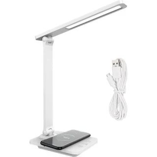 LED stalinė lempa su USB įkrovimu, LED stalinė lempa su įmontuotu įkrovikliu, LED darbo lempa, LED skaitymo lempa, USB stalinė lempa