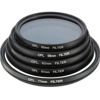 52 mm CPL filtras, apskritiminis poliarizacinis filtras, CPL fotoaparato objektyvo filtras, 52 mm poliarizacinis objektyvo filtras, 52 mm apskritiminis CPL objektyvo filtras