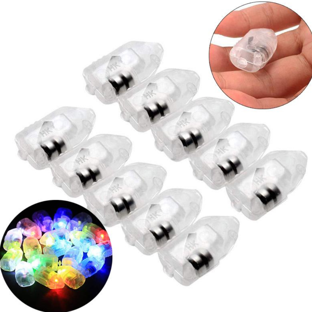 LED õhupallituled, RGB mini LED-lambid õhupallidele, 50 tk, ballooni LED-tuled, õhupallide valgusdioodid