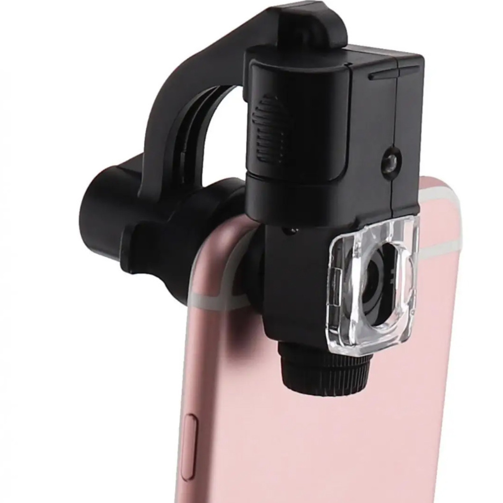Nutitelefoni mikroskoop 90x suurendusega, telefonimikroskoop, mobiilimikroskoop