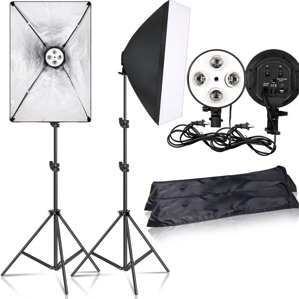 Softbox valgusti komplekt 235 cm, stuudiovalgustus softbox 2 tk komplektis, fotostuudio valgusti komplekt