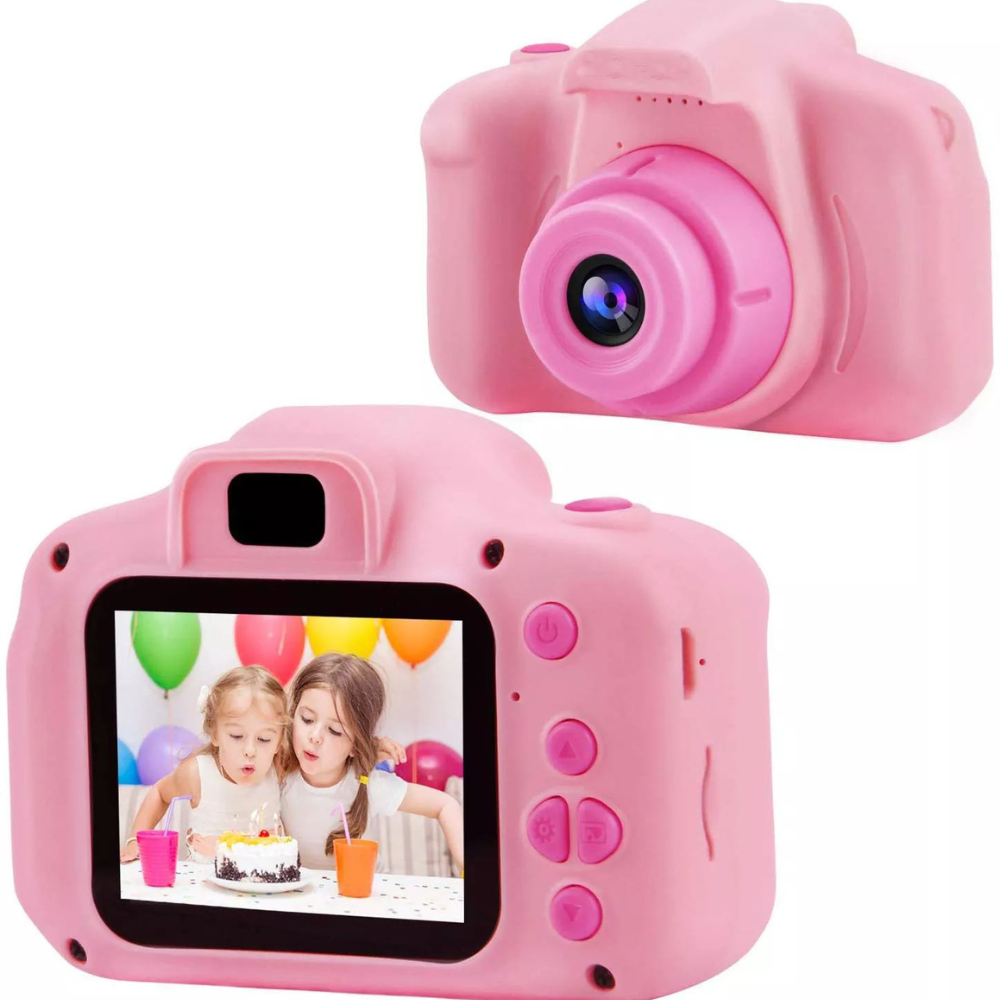 Laste digitaalne kaamera, HD videoga, mini, roosa, laste fotokaamera, laste mängukaamera