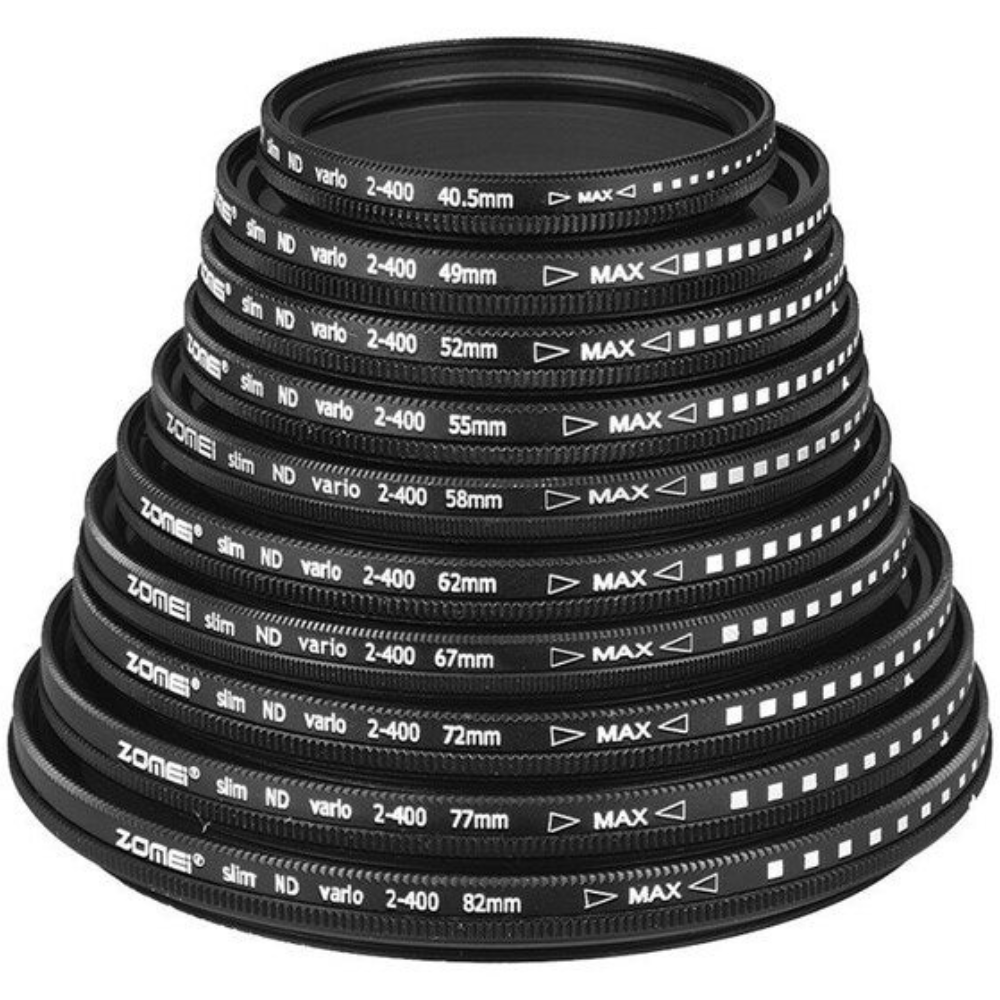 Muudetava tumedusega ND-filter 55 mm, ND2–400 astmega reguleeritav objektiivi filter, muudetav hallfilter objektiivile, reguleeritav neutraalhallfilter