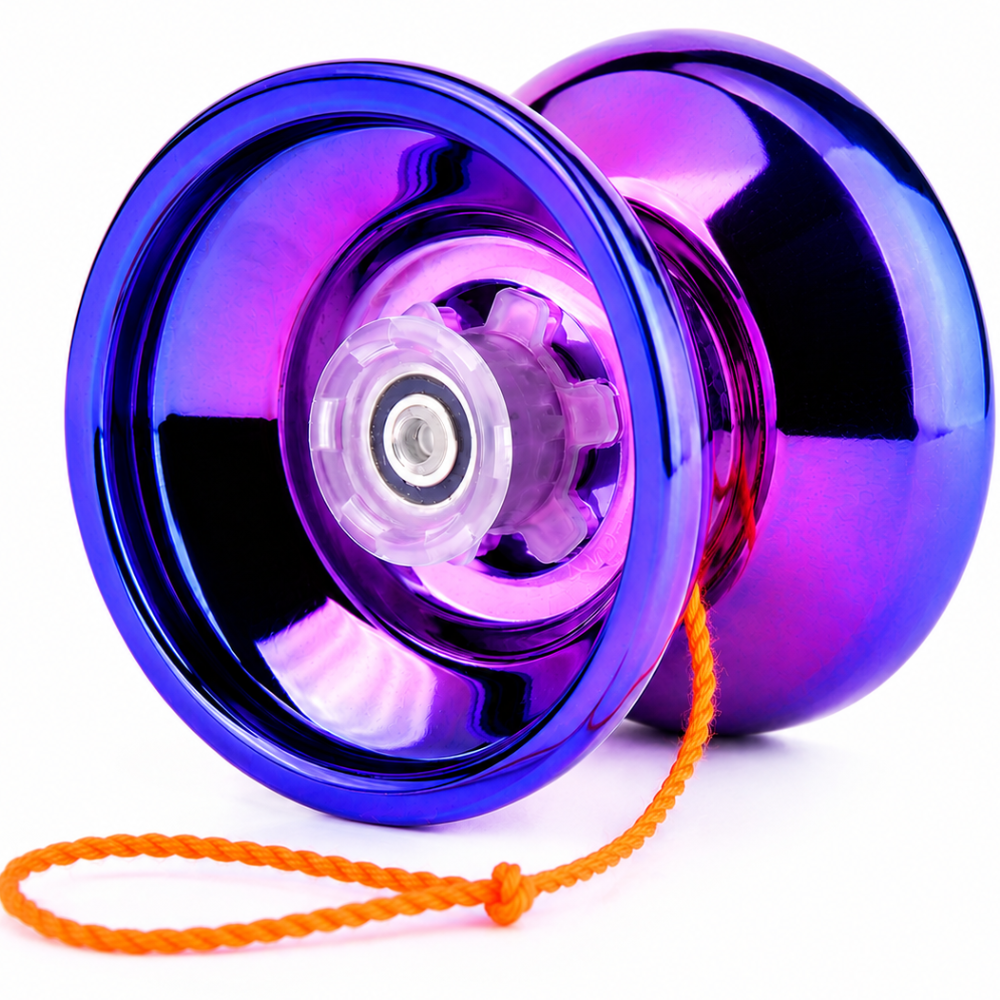 Yo-yo metallist, professionaalne triki-yo-yo nöörtrikkideks, lilla, jojo, trikijojo