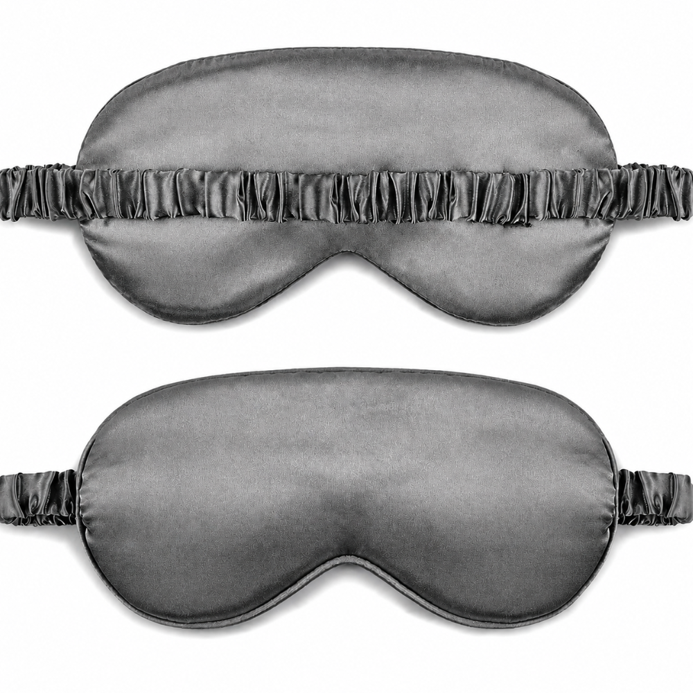 Siidist silmamask magamiseks, hall, uneprillid, magamismask