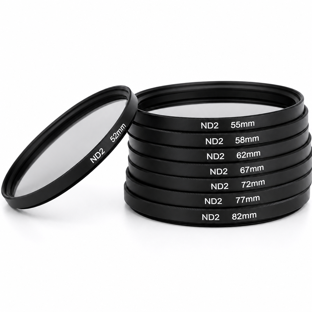 ND2 neutraliojo tankio filtras 67 mm, 1 žingsnio ND filtras, ND fotografavimo filtras, pilkas šviesos slopinimo filtras