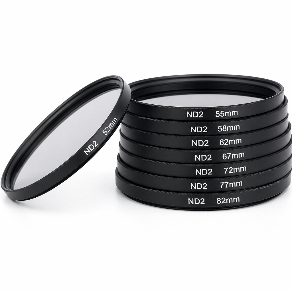 ND2 neutraus tankio filtras 55 mm, 1 žingsnio ND filtras, ND2 šviesos slopinimo filtras