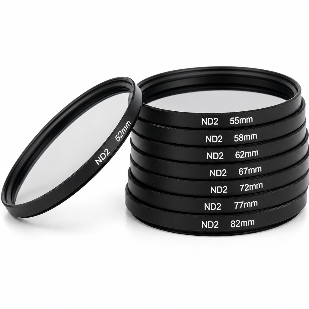 ND2 77 mm neutralaus tankio filtras, 1 žingsnio ND filtras, pilkasis fotografijos filtras