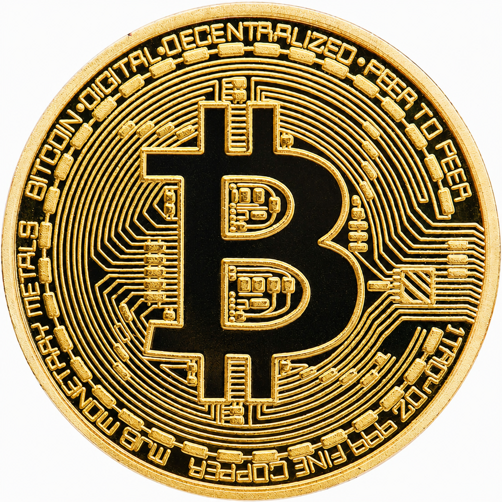 Bitcoin suvenīra monēta, blokķēdes laikmeta piemiņas dāvana ar izsmalcinātu dizainu un gravētiem detaļām, 40 mm diametrs, Bitcoin kolekcijas monēta, kriptovalūtas piemiņas monēta