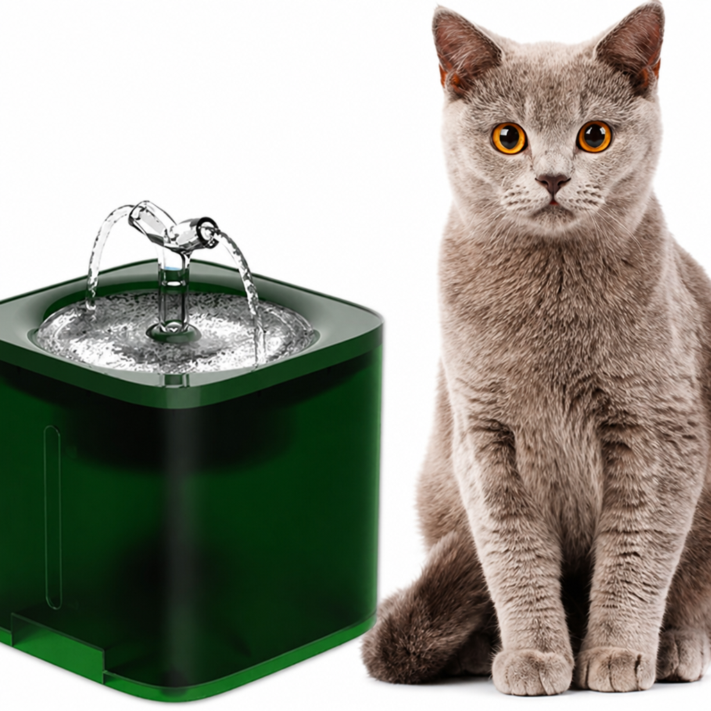 Automātiskais dzirdināmais strūklakas tipa trauks mājdzīvniekiem 2L ar filtrāciju un ūdens sildīšanu, kaķu un suņu ūdens strūklaka, automātiskā mājdzīvnieku dzirdināšanas strūklaka